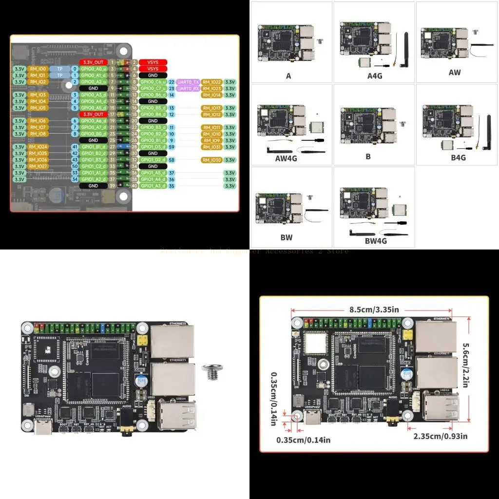 

Чип RK3506 для Lyra A/B, макетная плата для энтузиастов программирования, WIFI6, Bluetooth-совместимый