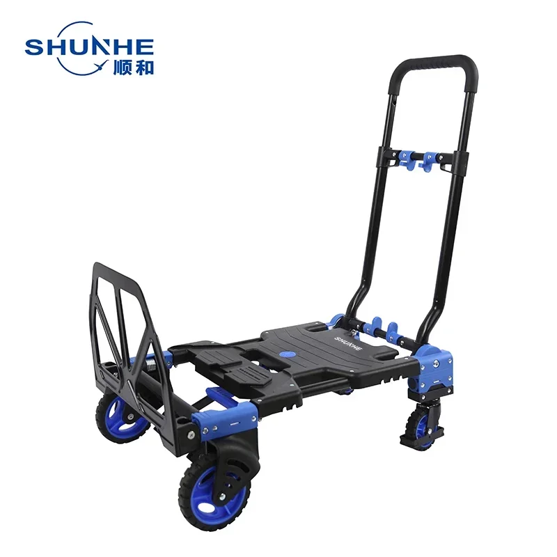 2 In 1 Convertible Moving Portable Foldable Hand Truck Multi-Function Folding Trolley