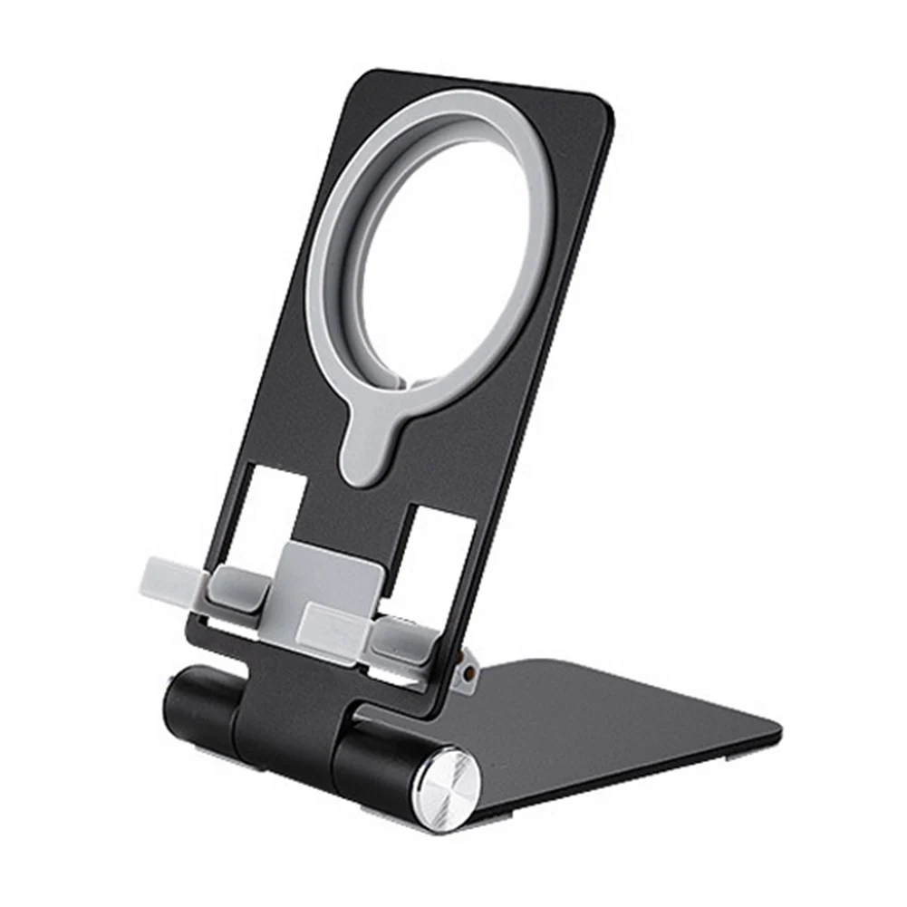 滑り止めベース付き携帯電話サポート,マグセーフフォンスタンド,iPhoneシリーズ用の洗練されたアルミニウム充電ドック