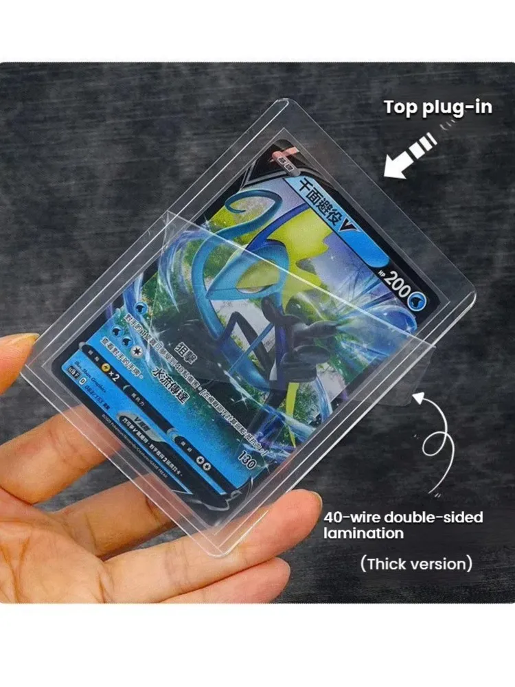 25-100 stuks 3 "x 4" harde kaarthoes helder anti-krasbeschermer voor Pokemon Game Baseball sportkaart handel beschermen toploaders - afbeelding 2