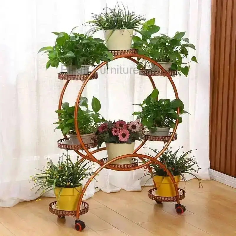 

Fashion Accessories Aesthetics Flowers Stand Light Luxury Plant Display Shelf Modern Organizer Designer Plantenrek Furniture