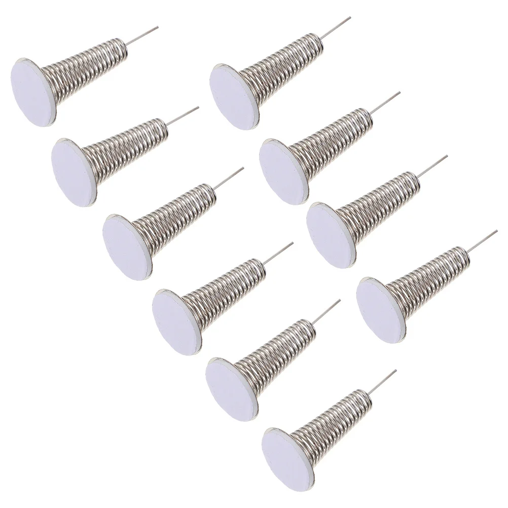 12pçs acessórios de gato da fortuna, base de mola, painel do carro, cabeça de agitação, substituição, artesanato, base de balanço decorativa