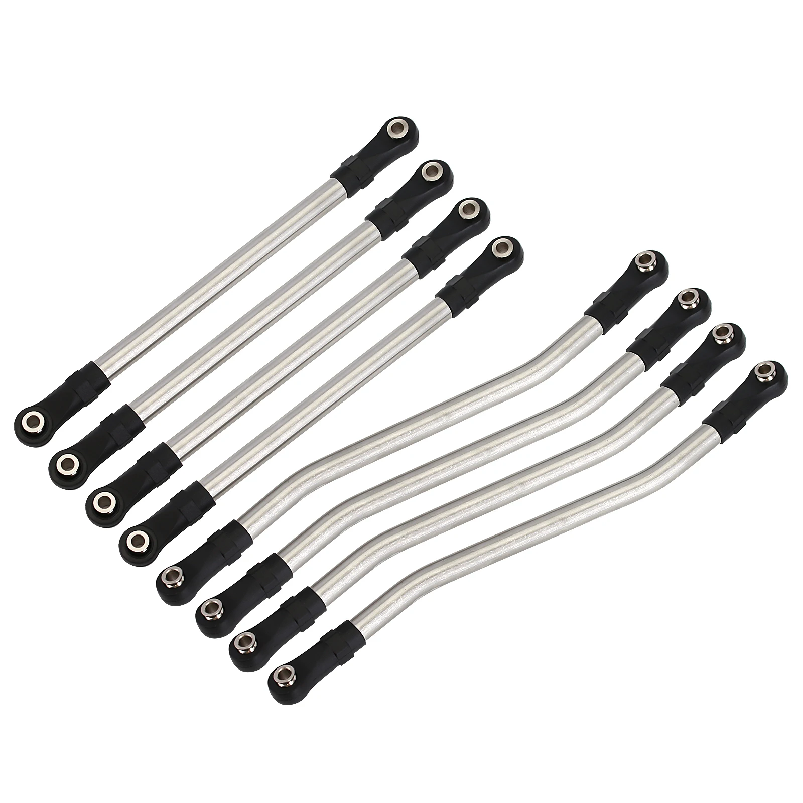 INJORA 8pcs/set Metal Steel Link Plastic Rod End for RC Car Crawler Axial Capra 1.9 UTB AXI03004