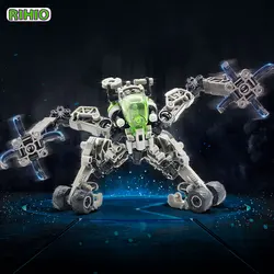 RIHIO Anime Action Figure Transform Robot Multi Abyss MM-008 Fox Monkey Lemuroid Collcetor Assembled Transformer Mecha Toy Gifts