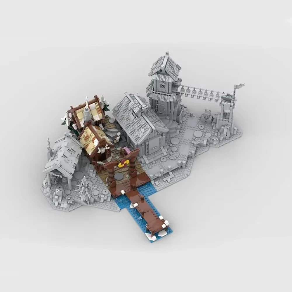 Nieuwe MOC Middeleeuwse Straatbeeld Viking Uitbreiding Hut Onze Vader Huis DIY Creatieve Retro Kinderspeelgoed Verjaardagscadeau Bouwstenen