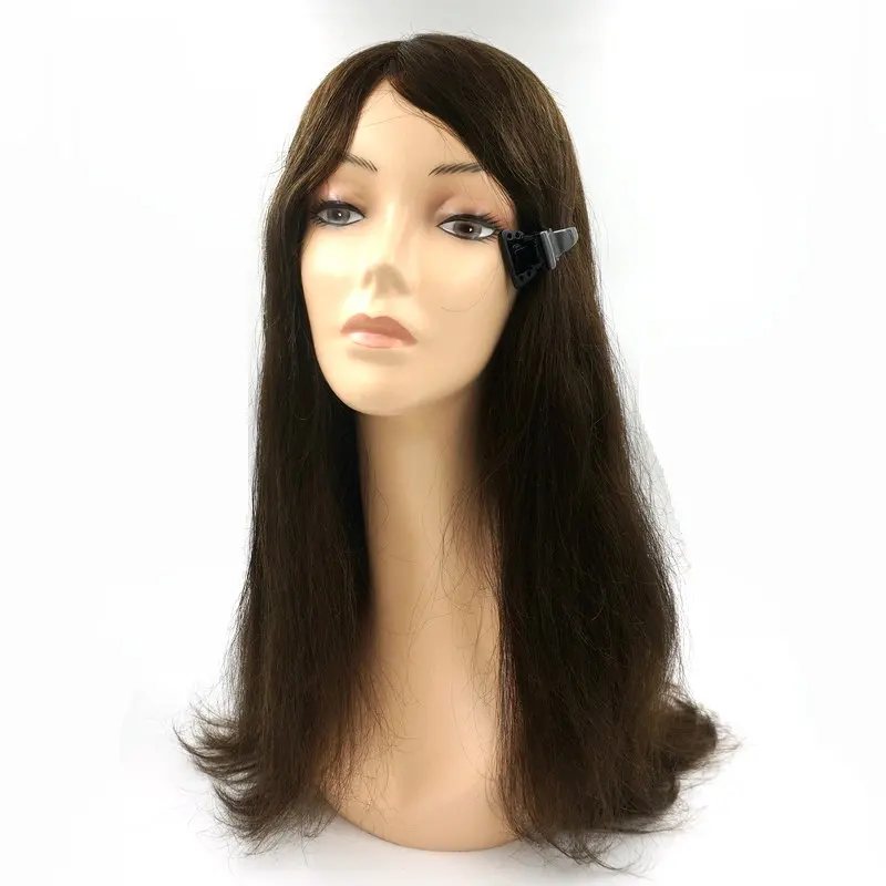 Hair Toupet Wig Topper For Women Lace Frontal Indian Remy Hair Humano Q6 Long Hair