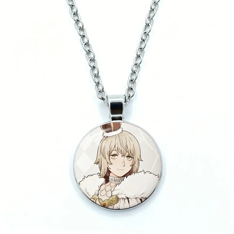 Delicious in D-Dungeon falin Necklace for Women Jewelry Cabochon Glass Pendant Fashion Statement Crystal Necklace
