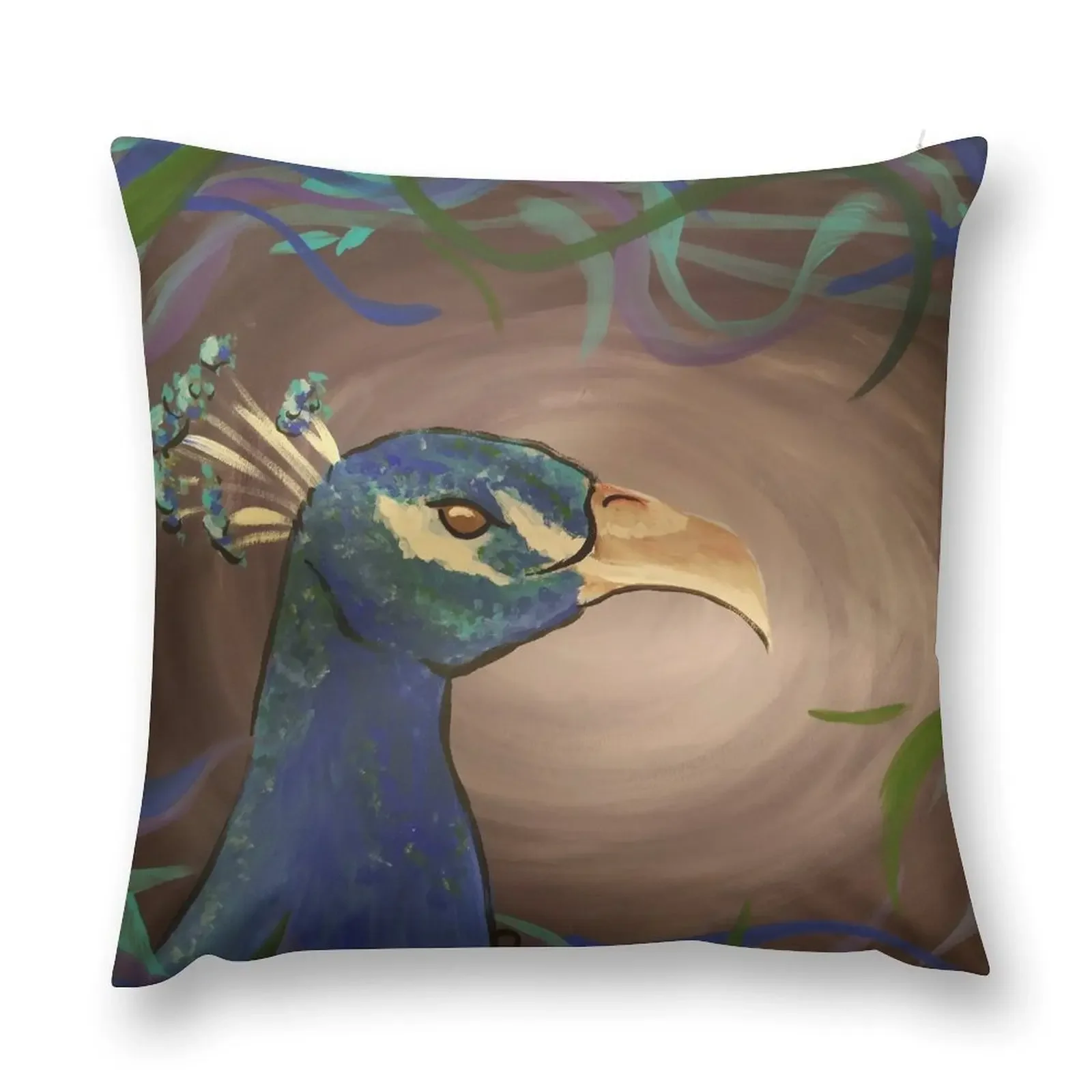 

Blue Peacock Throw Pillow sleeping pillows christmas decorations for home 2025 pillow