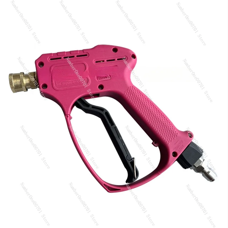 

5000 PSI High Pressure Washer Trigger Gun with 3/8" Swivel Inlet, Power Washer Short Wand, Spray Handle with 1/4 Quick Connector