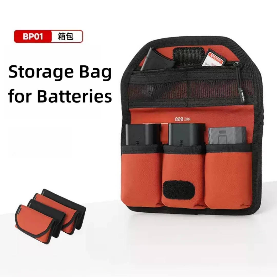 Nylon Storage Bag Compact Pouch for Camera Batteries Memory Card  Waterproof Protective Case for Outdoor Photography Shooting