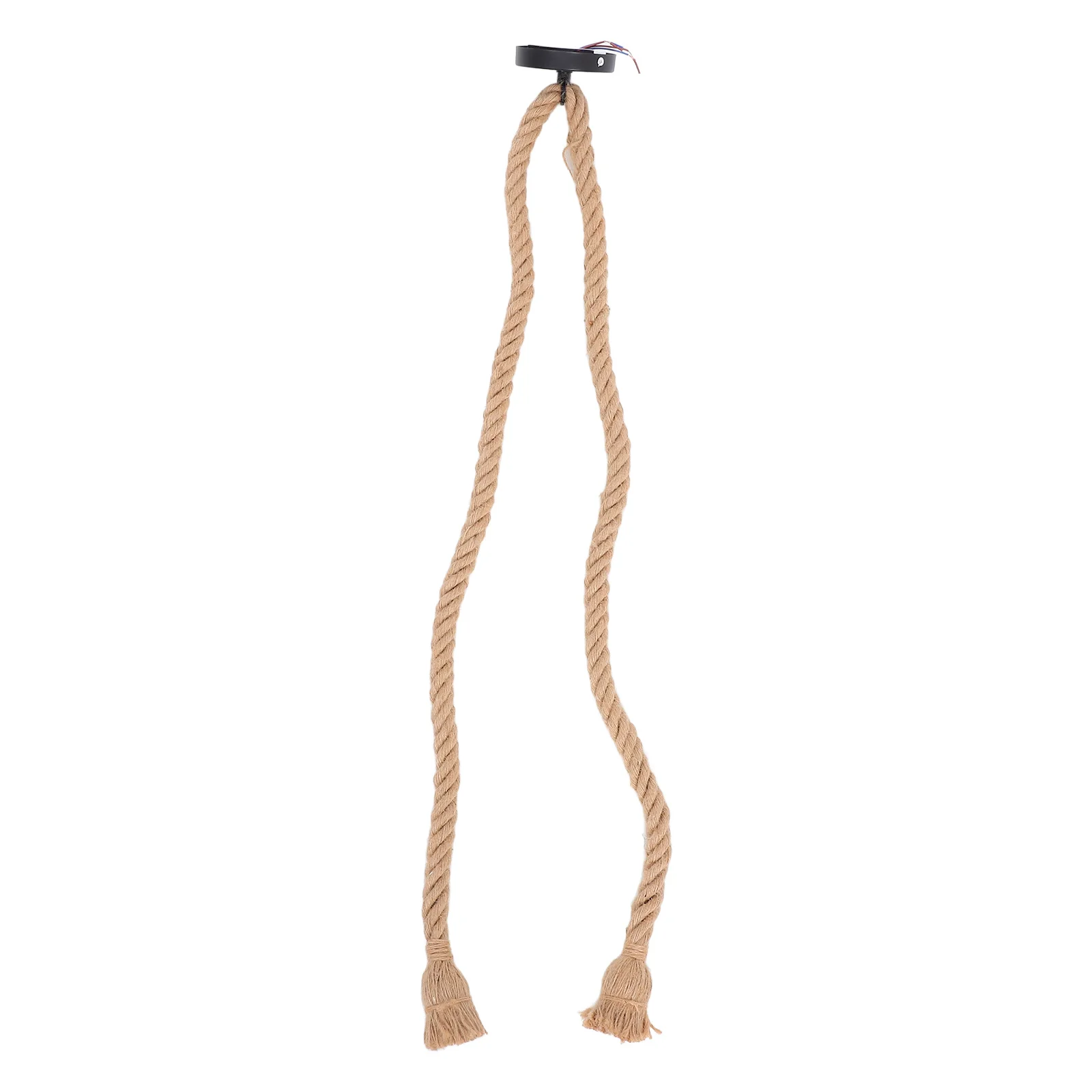 

Rattan Rope Pendant Light Double Head Vintage Industrial Hanging Ceiling Light Cord for Restaurant Cafe Bar Hanging Lights