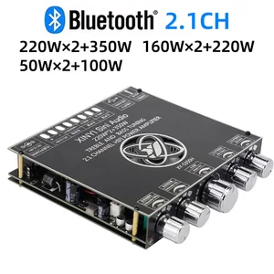 2*220W+350W TPA3251 TDA7498E Carte amplificatrice Bluetooth 2.1Ch Carte son USB Classe D Subwoofer Amplificateur stéréo audio théâtre 10 meilleures ventes TDA7498 - No 6
