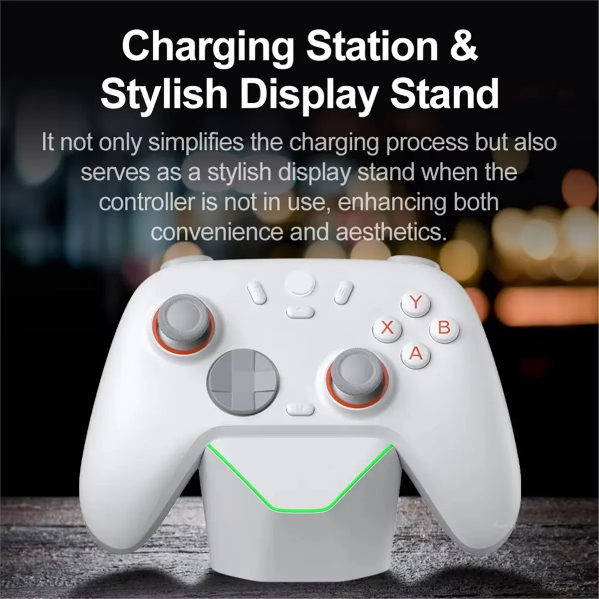 L77A Charger Dock for 2 Lite Super Gamepads Charging Station Dispay Stand Stop Charging A