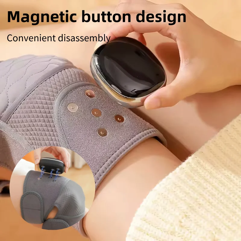 3 IN 1 Knee Massager with Heat and Vibration Heating Pad for Knee Shoulder Elbow Heated Knee Brace for Arthritis with Massage