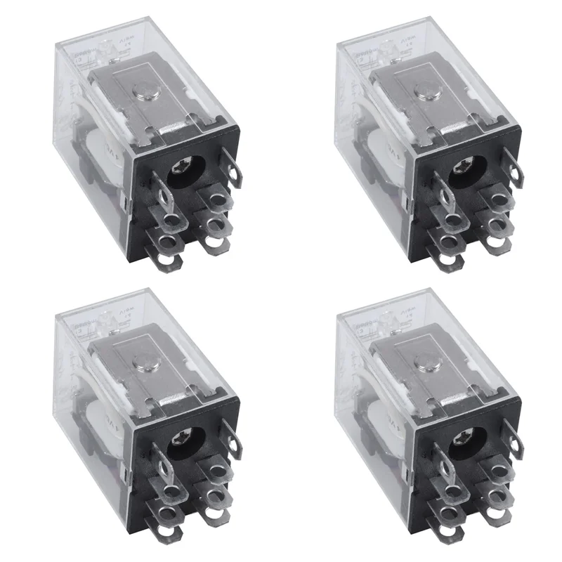 

3CGRO-4X Катушка 12 В постоянного тока 10 А 240 В переменного тока 28 В постоянного тока DPDT Электромагнитное реле JQX-13F2Z