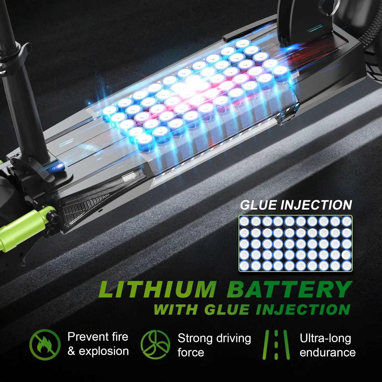 سكوتر كهربائي M4 قابل للطي |     محرك 48V800W 45Km/H سرعة 45Km نطاق 10 بوصة إطارات الطريق