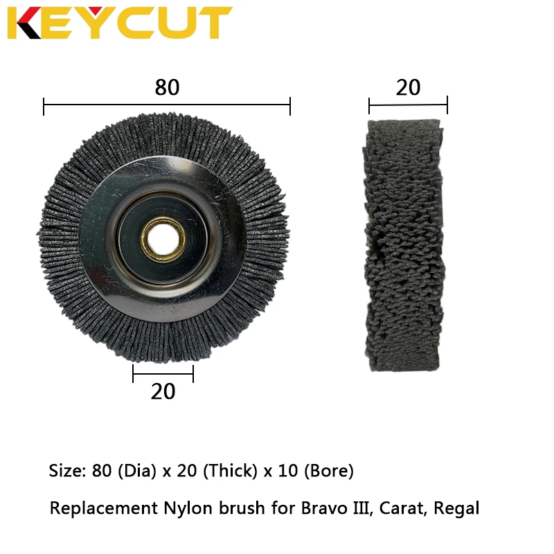 

Нейлоновая Щетка 80 × 20 × 10, совместимая с Bravo III, карат, Регал-ключ, режущий станок, слесарные инструменты