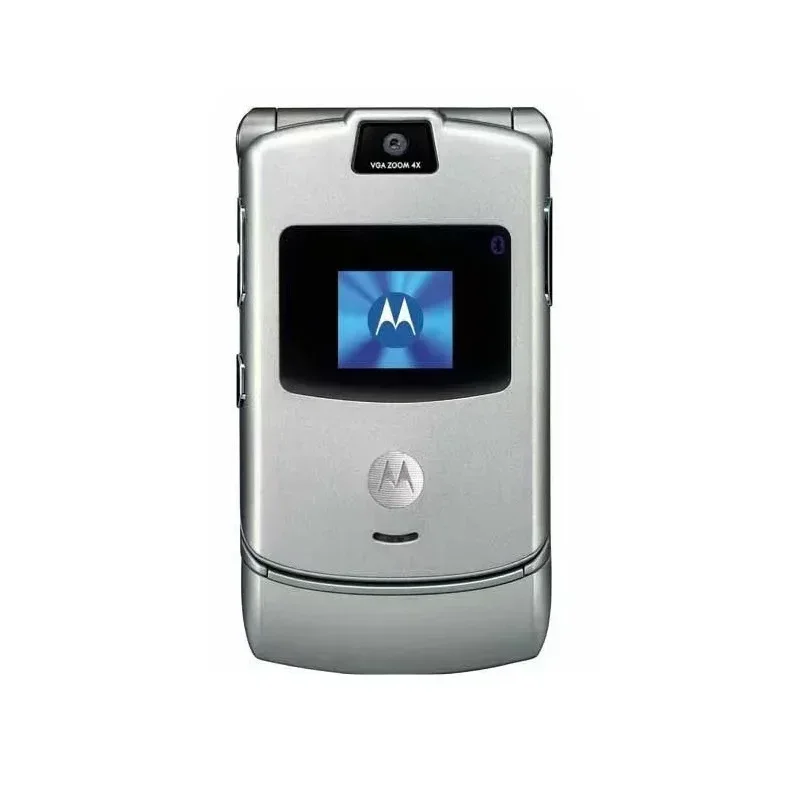 Unlocked Flip Motorola RAZR V3 Original Version 2.2 GSM 850/900/1800/1900 Mini USB Mini SIM Card Dual Display Advanced Fast Call