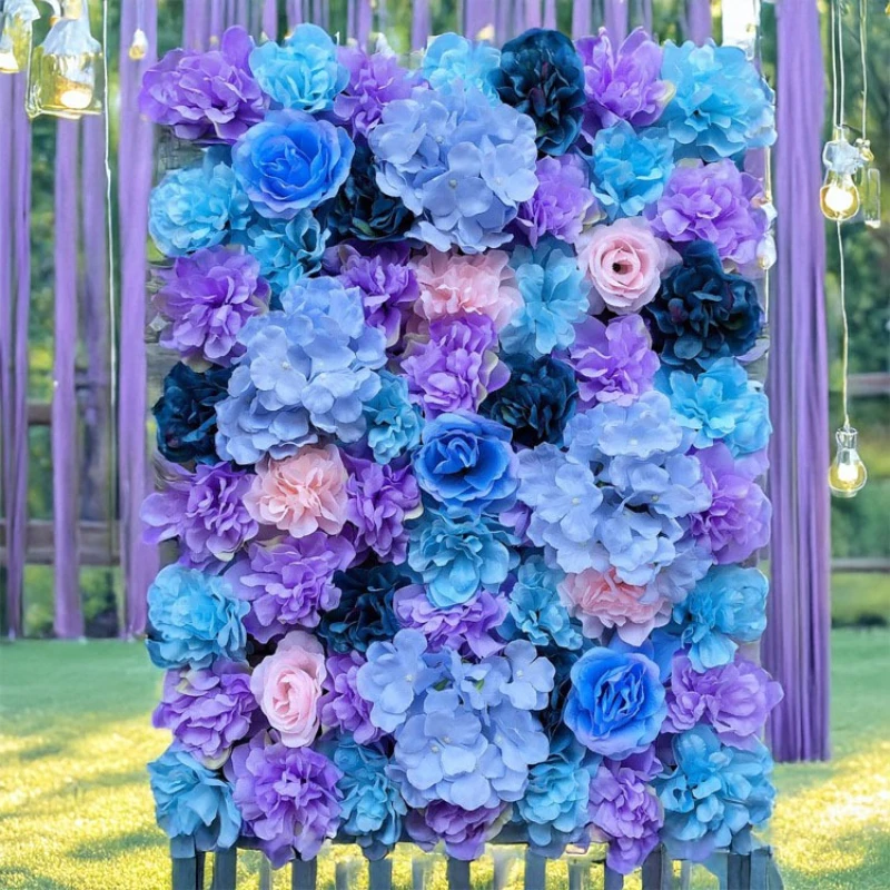 

Artificial Embroidered Ball Silk Flower Wedding Decoration Background Wall Wedding Shop Opening Green Plant Wall Decoration