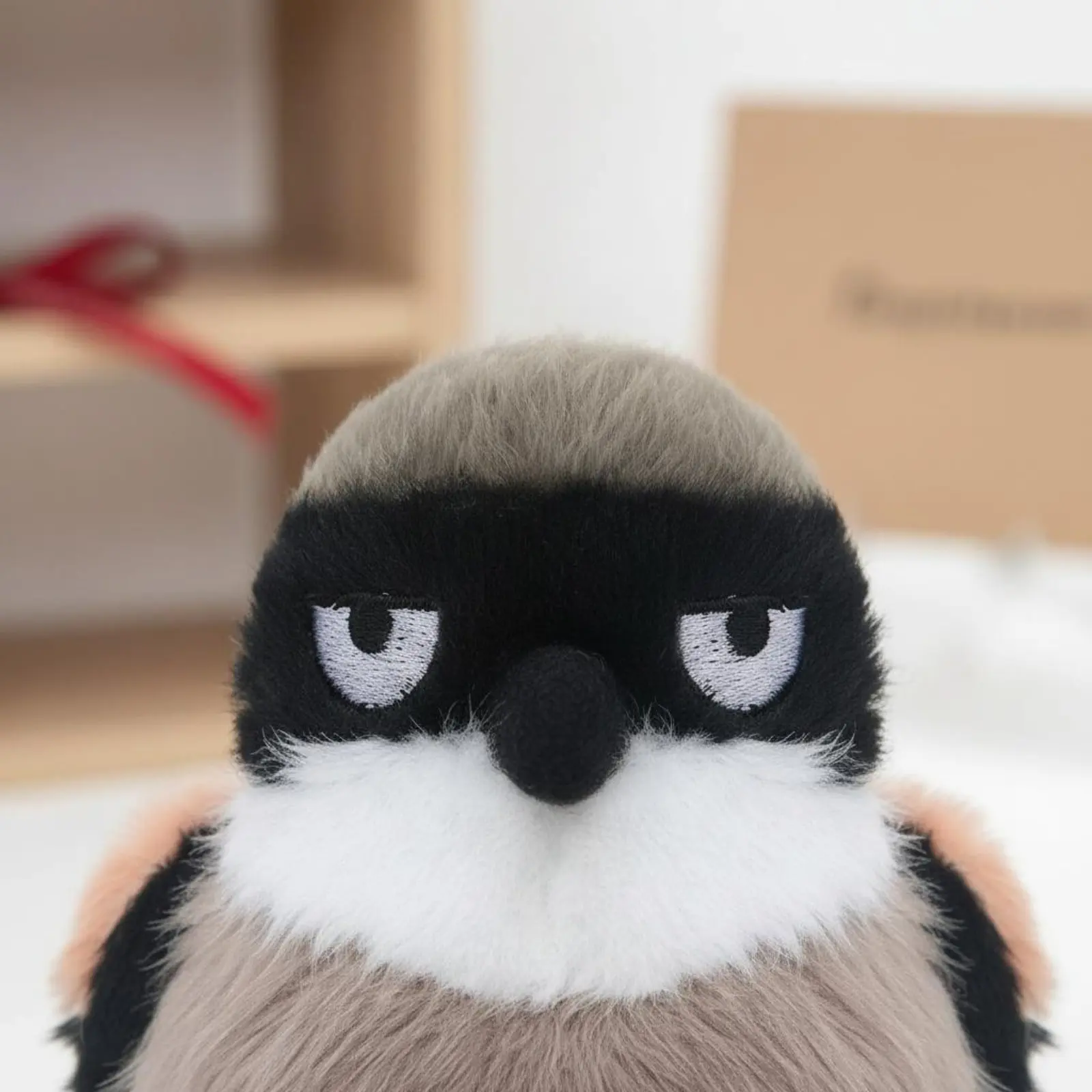 

Solar Finch Stuffed Toy Soft and Soft Cute Avian Stuffed Creature Round Avian Plushie Birthday Gift for Girls