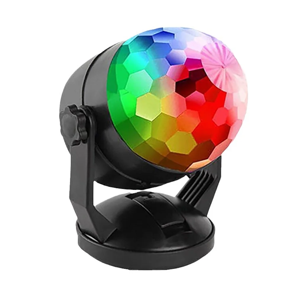 

Stage Light Colorful Rotating LED Projection Light Suction Cup Magic Ball Remote Control Car Ambient Light Colorful Sound Contro