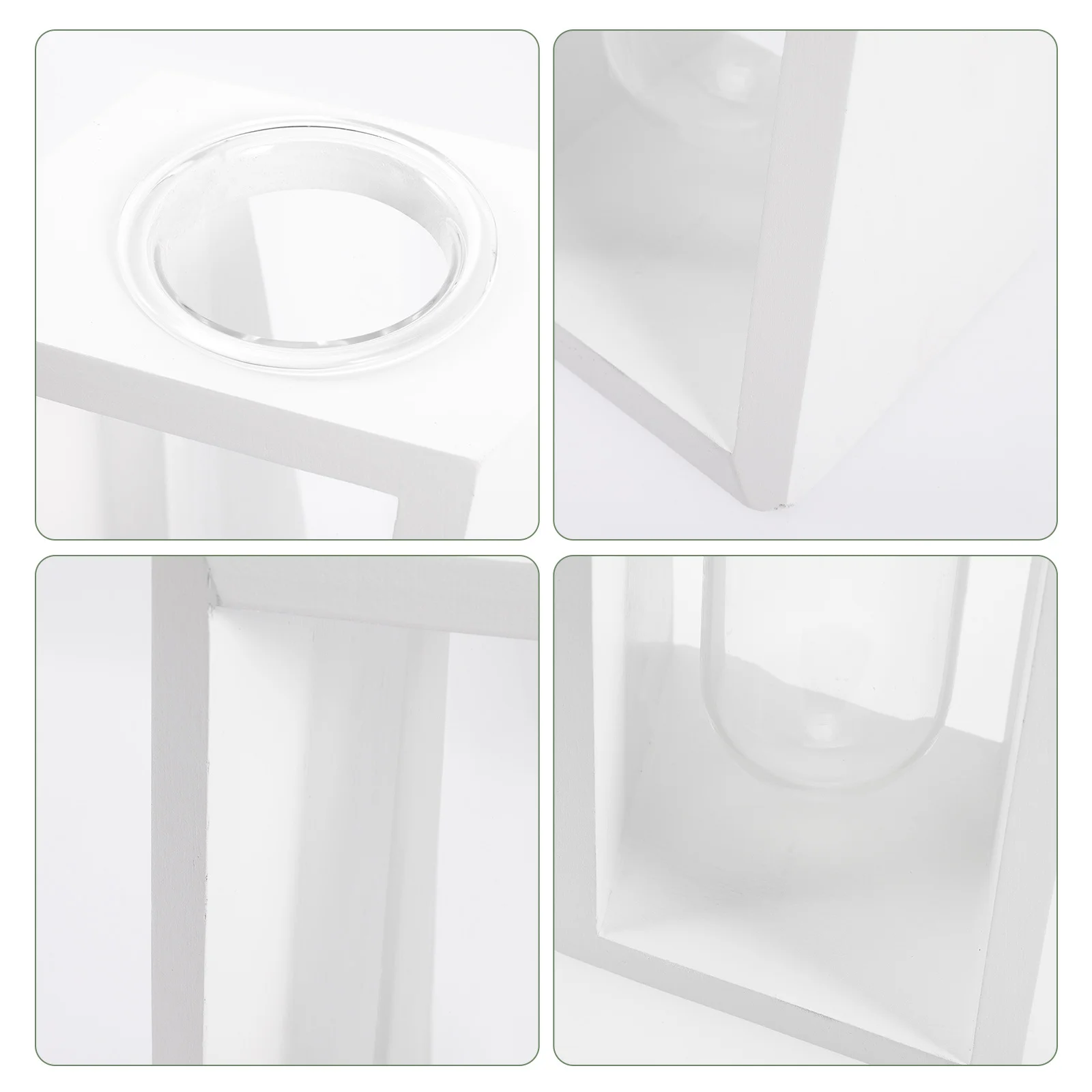 

Test Tube Plant Vase Wooden Stand Hydroponics Flower Vase Indoor Desk Accessory Clear Glass Terrarium Kit Test Tubes for Plants