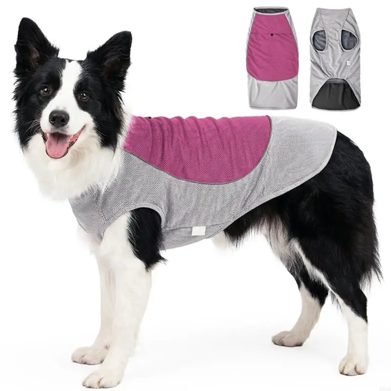 Dog Cool Kühlweste für kleine bis große Hunde, weiche Kleidung, Verdunstungskühlpullover, Sommerpyjama B03E – Detail 4