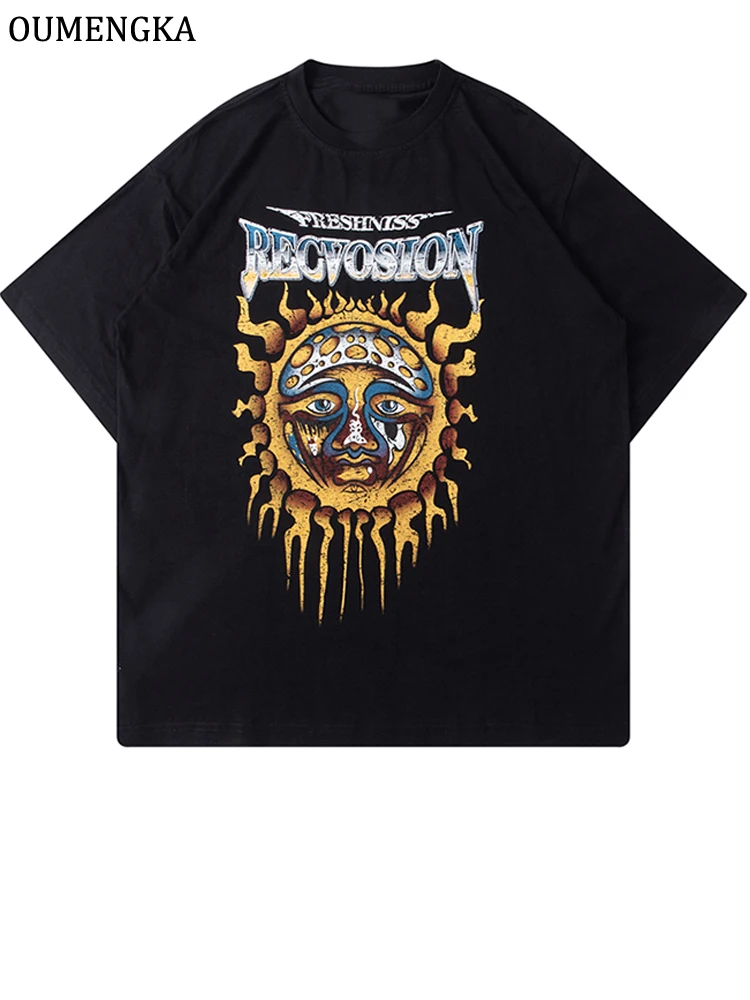 

Oversized Cotton T-Shirt Short Sleeve Oversize Street Hip Hop O-Neck Goth Casual Harajuku Grunge Tops Tees Vintage Clothes