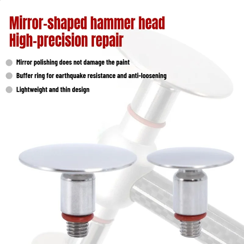 

Ultralight leveling hammer replacement head car dent repair tool dent pit repair free sheet metal stainless steel head M8 thread