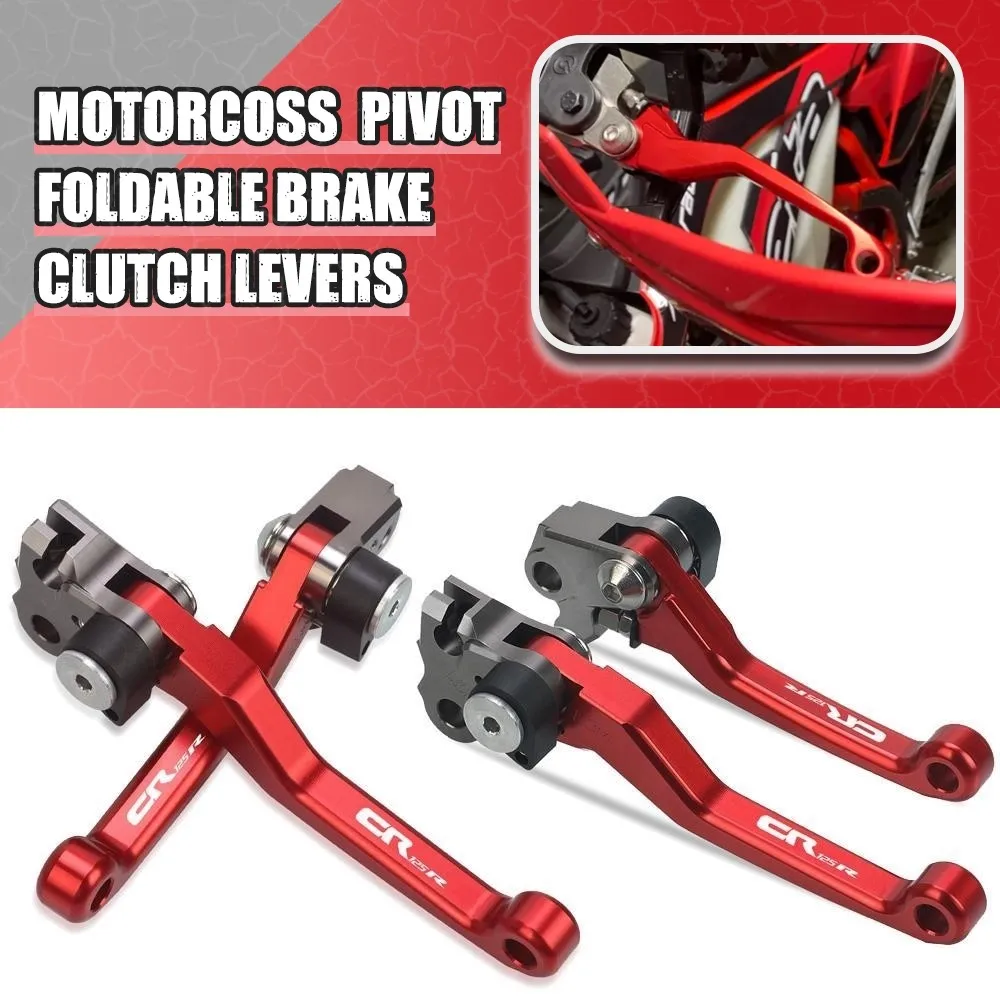 

For HONDA CR125R 2004 2005 2006 2007 CNC Aluminum Motorcoss Pit Dirt Bike Pivot Foldable Brake Clutch Levers Brake Levers CR125R