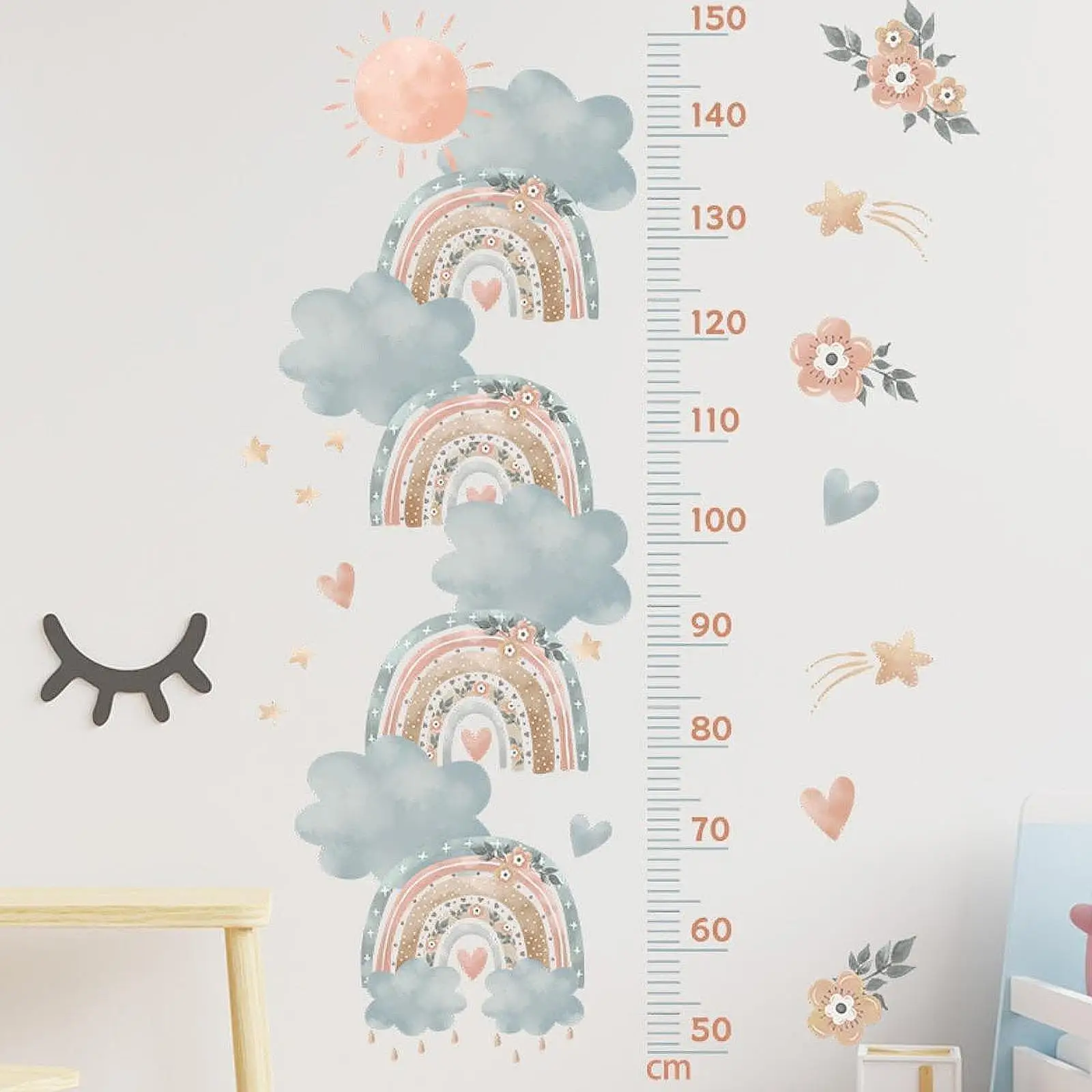 

Таблица роста, настенная наклейка, диаграмма роста, настенные этикетки, настенный художественный декор, наклейка для измерения высоты для детей, детский коридор