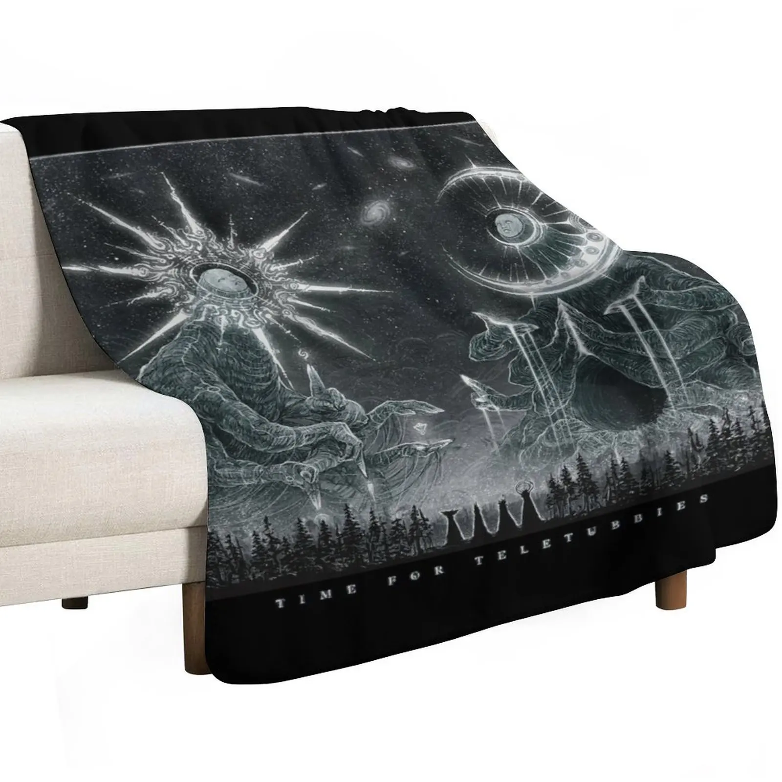 The Eclipse of the Elderbabies Throw Blanket Cute Plaid Comforter Sofa Bed covers Personalized Gift Camping Blankets