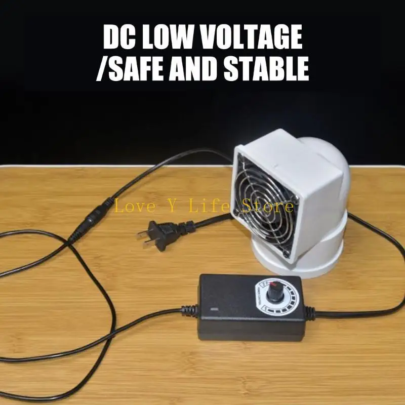 مروحة تنفيس L74C 12V مع حجم قناة 50 مم/63 مم/75 مم لاستخراج الهواء إصلاح الإلكترونيات