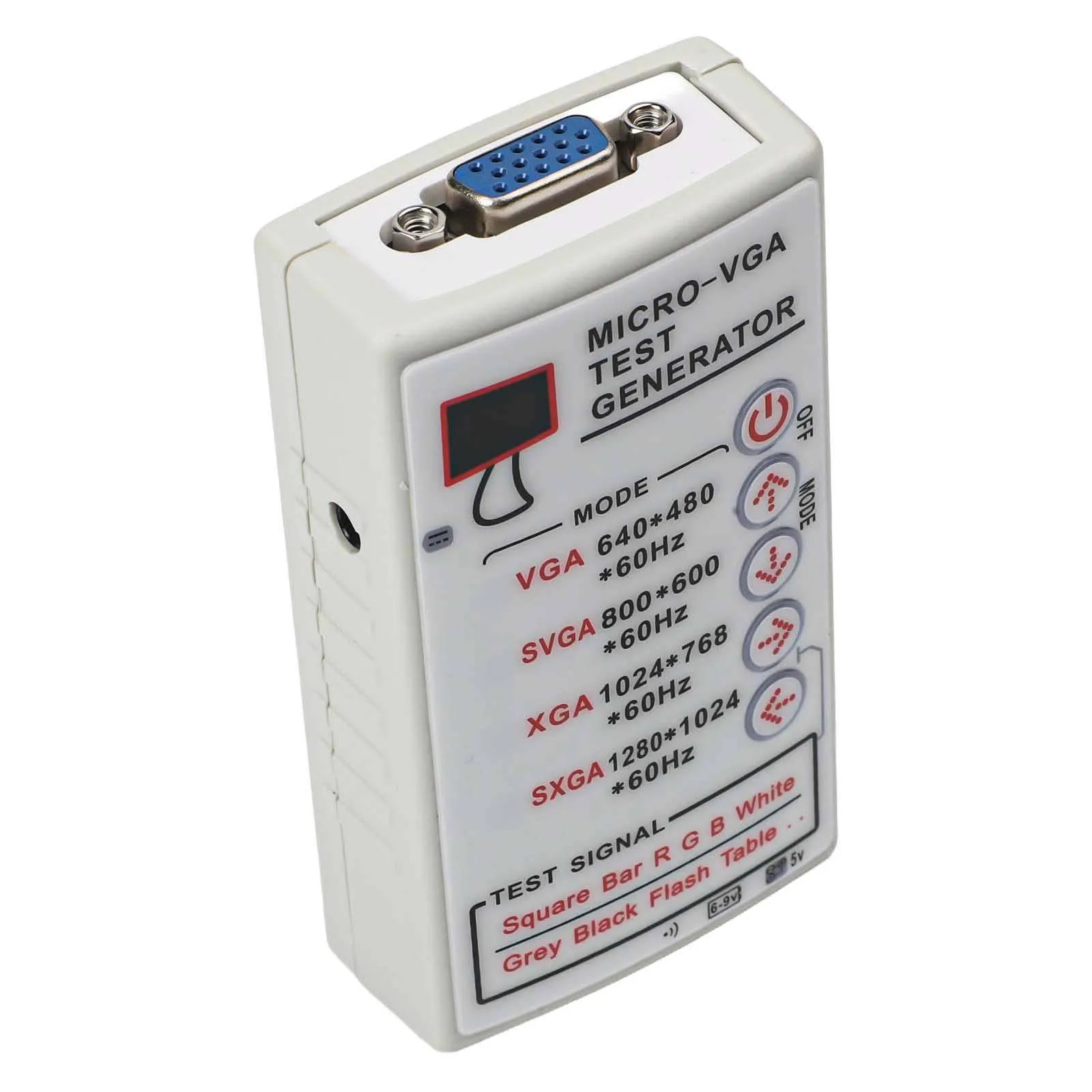 Display Signal Generator for VGA SVGA XGA with 15 Pin Output for CRT and LCD Monitor and Projector Diagnostic Use