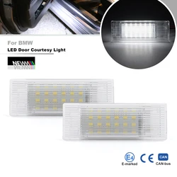 2Pcs For BMW X5 F15 2014-UP LED Interior Lights Canbus Door Welcome Lights Trunk Lamp Bimmer Puddle Lighting Entrance Lamps
