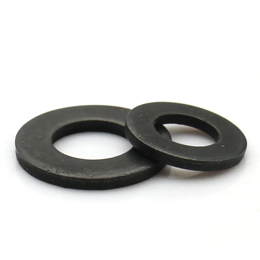 Grade 8.8 Carbon Steel Flat Washers Thick Large OD Round Washer Precision Stamped Spacers M2 M3 M4 M5 M6 M8 M10 M12 M14 M16-M36