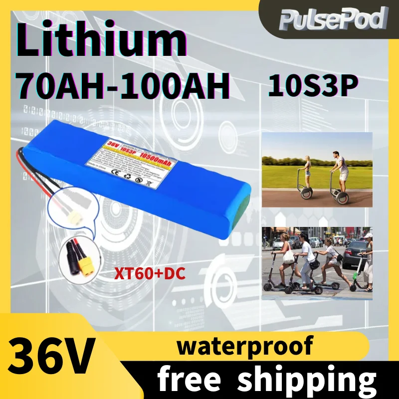 

36 В 100 Ач аккумулятор для скутера для Xiaomi Mijia M365 36 В 100000 мАч аккумулятор для электрического скутера BMS плата для Xiaomi M365