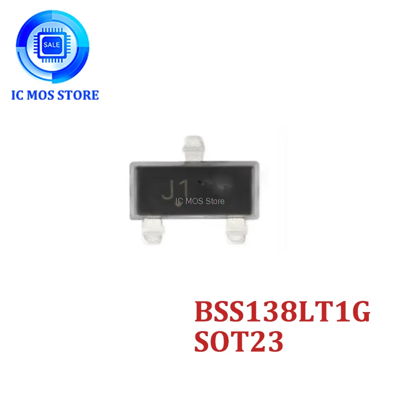 100PCS BSS138 BSS138LT1G J1 Silk Screen SMD SOT23 N Channel FET