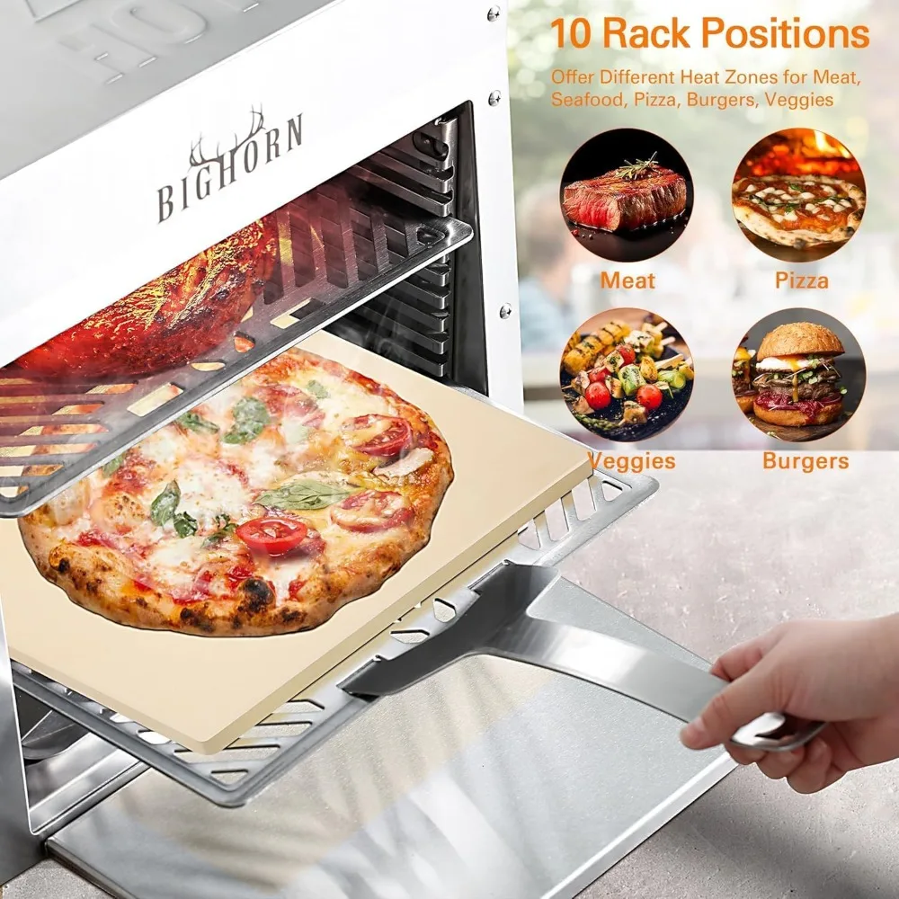 

1500°F Small Infrared Propane Gas Grill – Portable Steak Broiler & Sear Station, Outdoor Salamander BBQ