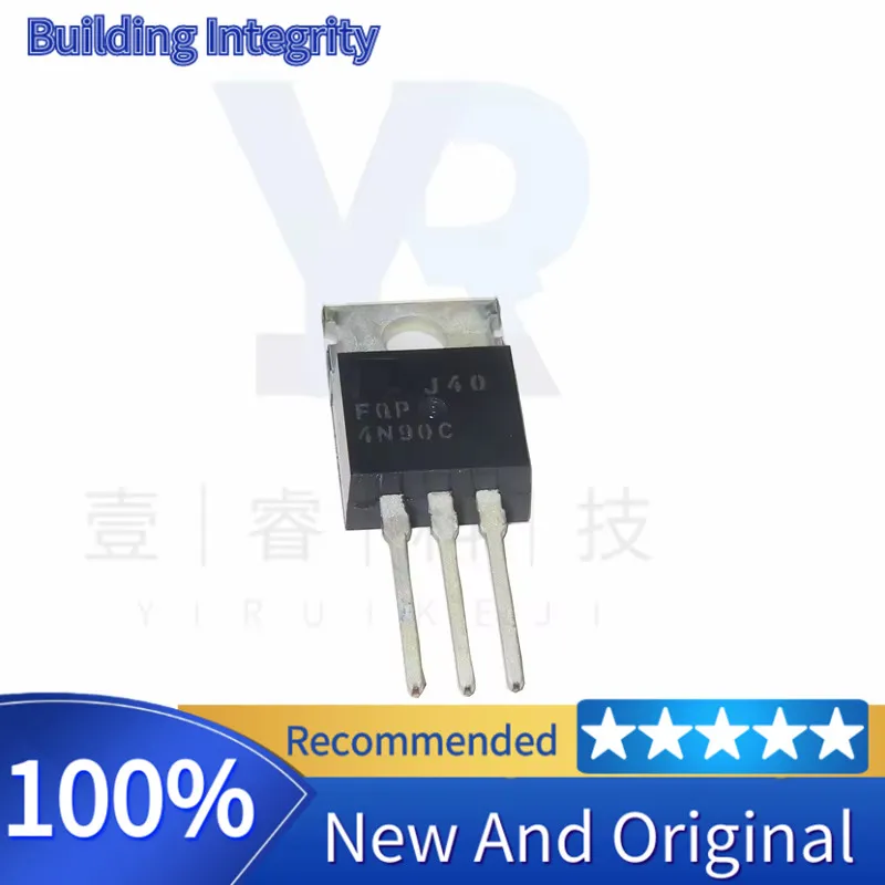 10PCS  100%Original stock  New  FQP4N90C   4N90C TO-220 MOS  4A 900V