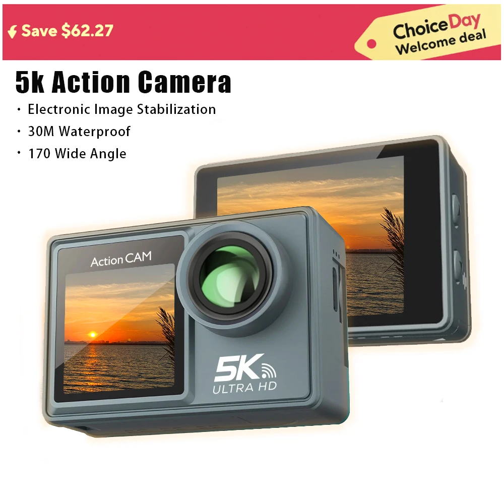 Action Camera 5K 4K bicycle camera Electronic Stabilizer Action cam WiFi sports video cameras Helmet Video Recording Cameras