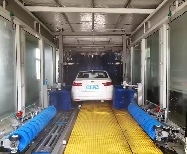 Advanced Automatic Touchless Car Wash System Tunnel Type With Water Recycling and Drying System