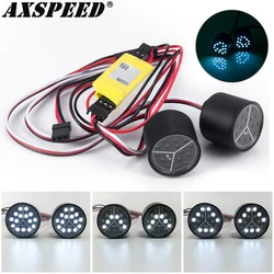 AXSPEED LED Lights Headlights Spotlight 3 Modes for 1/10 Axial SCX10 III AXI03006 AXI03007 Jeep Gladiator Decoration Parts