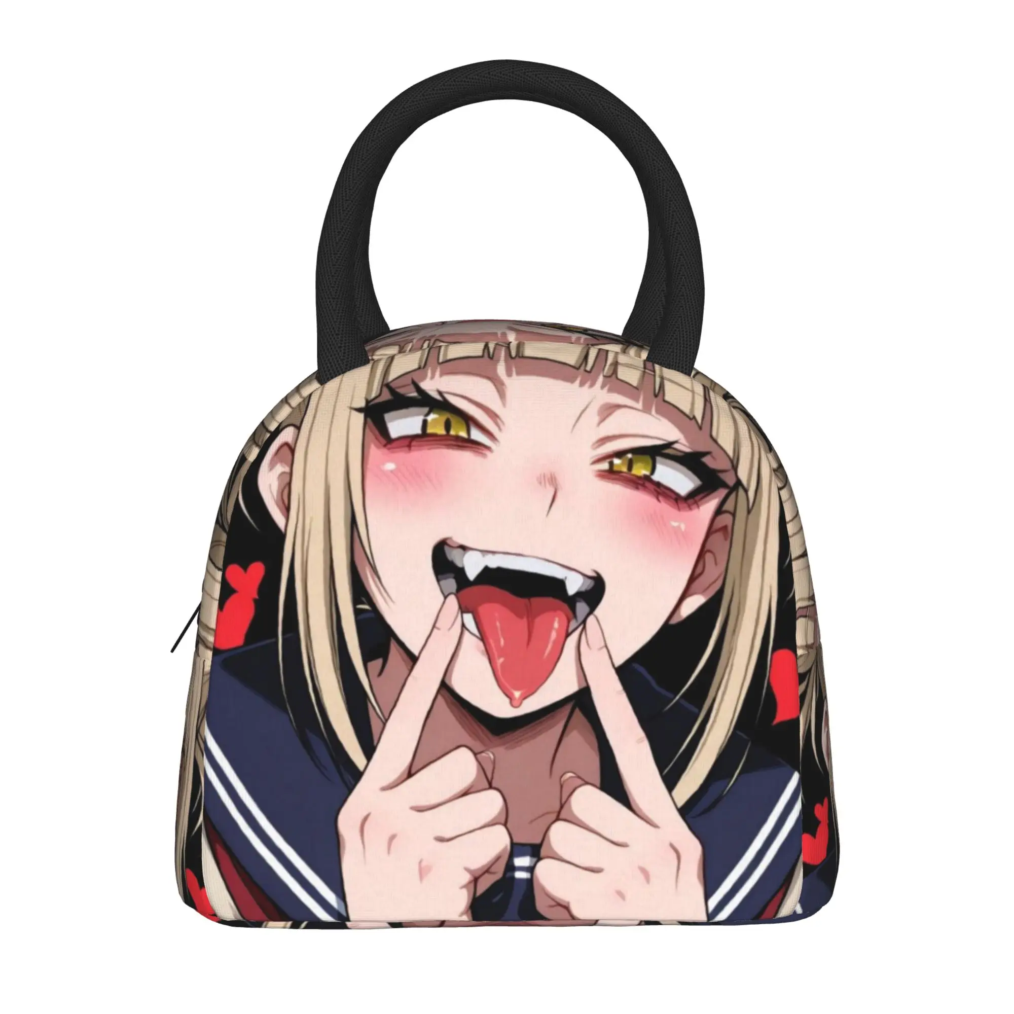 MHA Himikos Togas Japan Manga Insulated Lunch Bag for Men Women  Storage Box Reusable Thermal Cooler Lunch Box For School Office