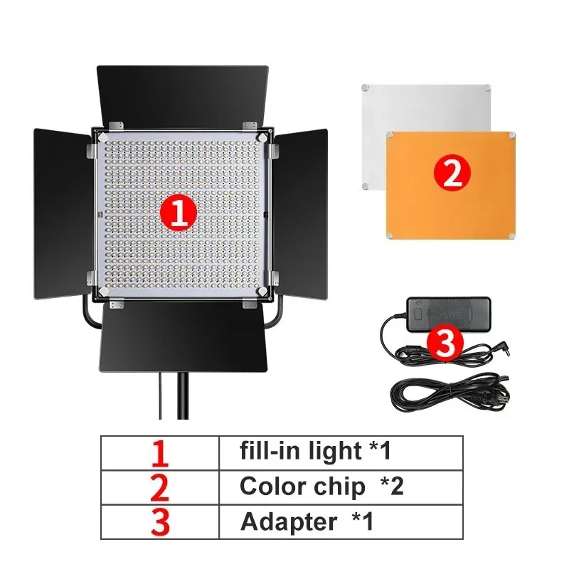 for Film Television Light Studio Vlog Photo Camera Video P60S 40W Photography Light LED 600LED Fill Light