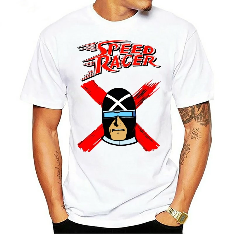 New Popular Racer X Speed Racer Anime GoGoGo Men's Black T-Shirt Size S-3XL