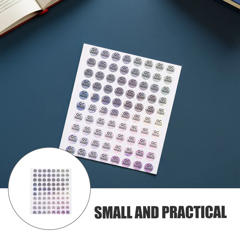 

1600Pcs Pass Labels Qc Passed Stickers PVC Adhesive Quality Inspection Labels Warehouse Tags Passed Sticker for Quality Test