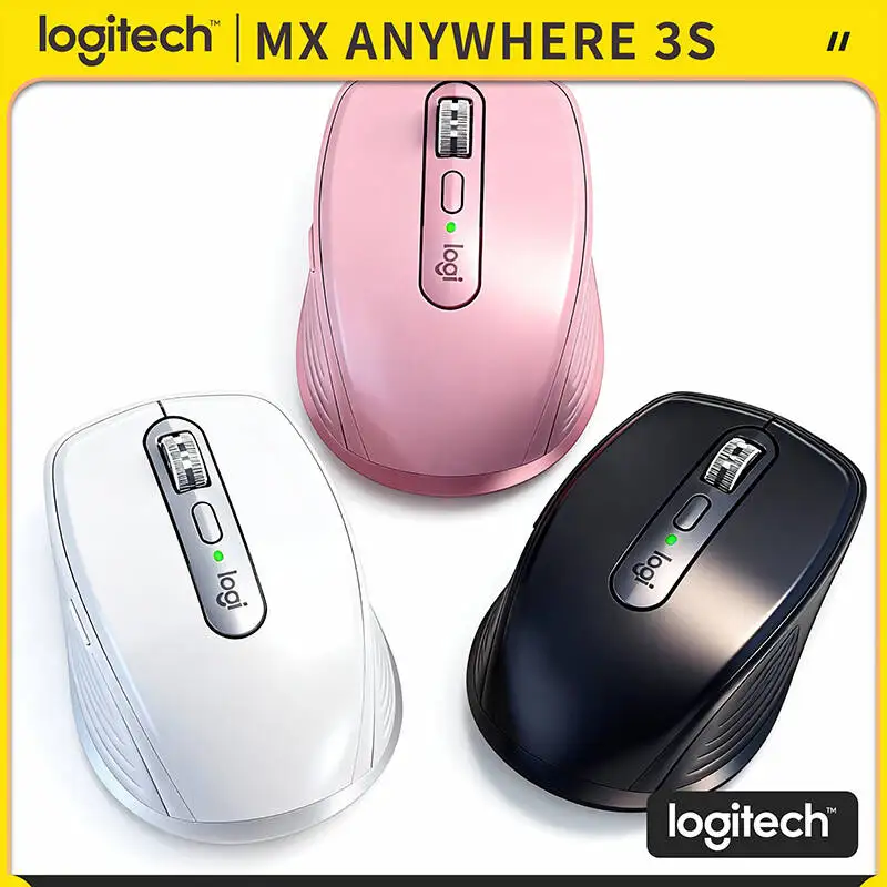 

Компактная мышь Logitech MX Anywhere 3S, эргономичный дизайн, перезаряжаемая, с быстрым прокруткой для портативных ПК Mac