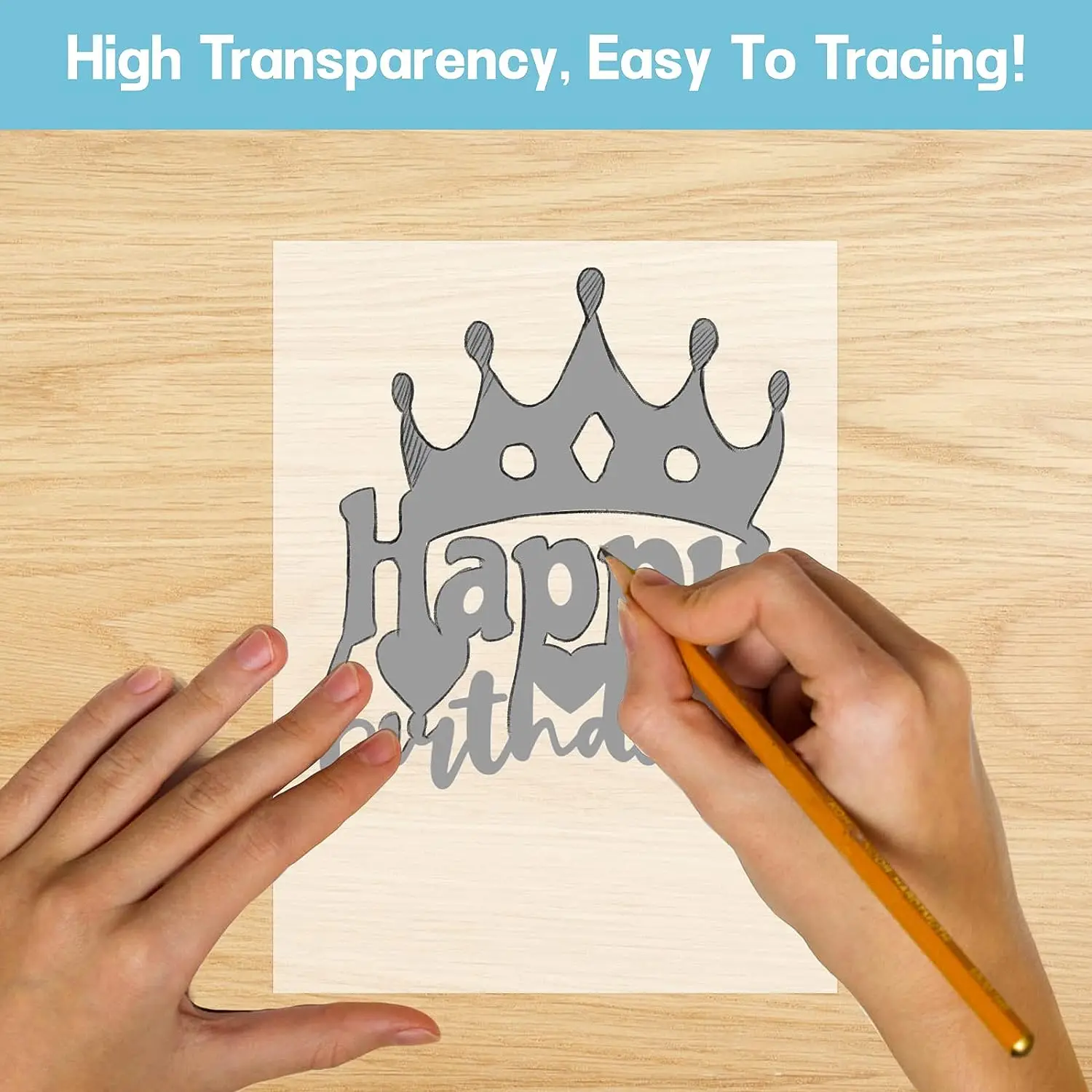 HTVRONT 50 Sheets 8.5X11in Vellum Paper Translucent Printable Tracing Paper Sheets Colored for Drawing Invitations Printing