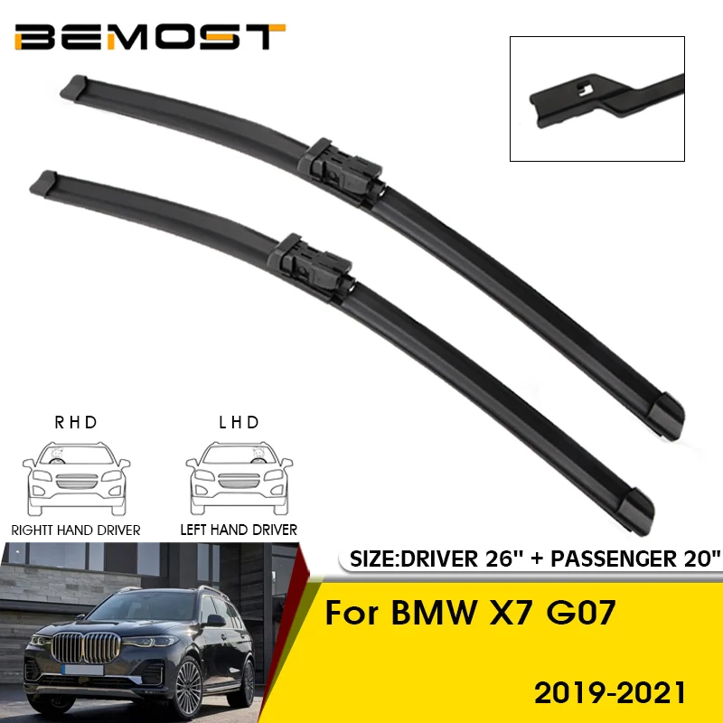 Car Wiper Blades For BMW X7 G07 2019-2021 Windshield Windscreen Front Window Blades 26